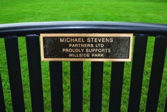 #2814 Mount Bronze Plaque on Bench ADDTL Service