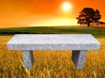 #530 Plum Rose Bench 48'' Long X 14" Tall X 4" Thick 