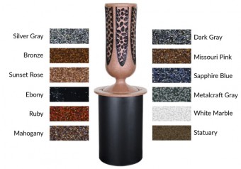 136 In-ground 5" Crest Vase MC