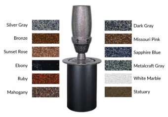 In-ground 6" Crown Vase MC