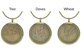 Cremation Round Pendant Jewelry MC