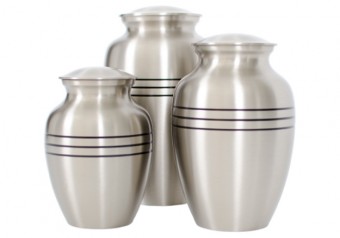 Traditional Brushed Nickel Urn MC