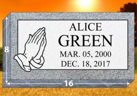 #182 Grassmarker Grey 16" Long X 8" Wide X 4" Thick 