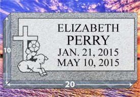 #139-P1 Grassmarker Gray 20"Long x 10"Wide x 4"Thick 