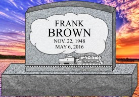 #1594 Upright Gray Granite Total Size 36" Long x 6" Thick x 24" Tall