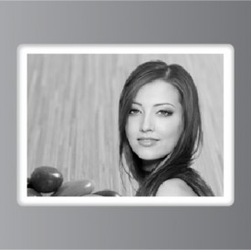 #1848H 3.6x4.2 inches RT-5 Rectangle Porcelain Photo 