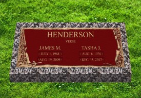 #3104C Companion 36x13 Bronze on 40x17 Moonlight Gray Granite GB-46