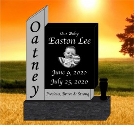 #3719 Elite Black Upright Engraved Letters 36" L x 8" W x 48"H