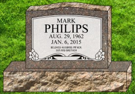 #592 Upright Deer Brown Granite Total Size  36" Long x 6" Thick x 24" Tall