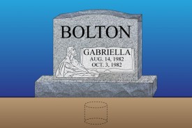 #1556 Burial Cremation Under Monument ADDTL Service