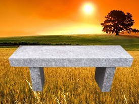 #530 Plum Rose Bench 48'' Long X 14" Tall X 4" Thick 