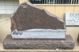 #2518-CL Clearance Rushmore Upright 54" Long X 6" Thick X 37" Tall comes with engraving