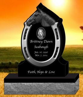 #1003L  Elite Black Granite Upright All Laser Etched letters   36" L x 6" W x 42" H     