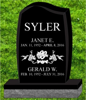 #1146 Black Elite Upright Engraved Letters Total size  34" Long X 6" Thick X 42" Tall