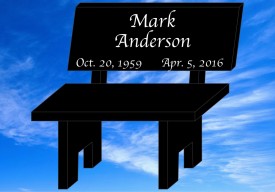 #1217 Park Bench Black Engraved Letters  36" L x 16" W x 34" H