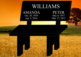 #1217L Park Bench Black All Laser  36" L x 16" W x 34" H