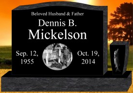 #1313L Laser Etched Black Upright Total Size 40" Long x 4" Thick x 26" Tall