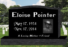 #148L Laser Etched Black Upright Total Size 42" long  6" thick 26" tall