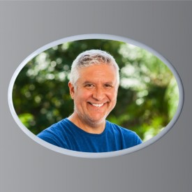 #157H 3.2x3.9 inches OC-5 Oval Porcelain Photo 