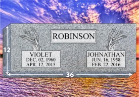 #168  Companion Grassmarker Grey 36" Long X 12" Wide  X 4" Thick