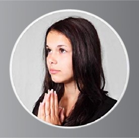 #1845 3.5 inches RC-1 Round Porcelain Photo