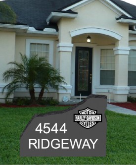 #2424 Yard Rock Black 36" L X 2" W X 24" H