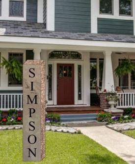 #2430 Paradisio Stone Pillar 8" L X 8" W X 43" H