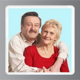 #2800 3.9 inches ST-1 Square Porcelain Photo