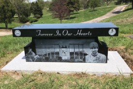 #1396 Etching on Bench Back ADDTL Service