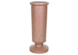 Metal Vase Oak Leaf MC