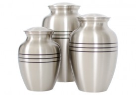 Traditional Brushed Nickel Urn MC
